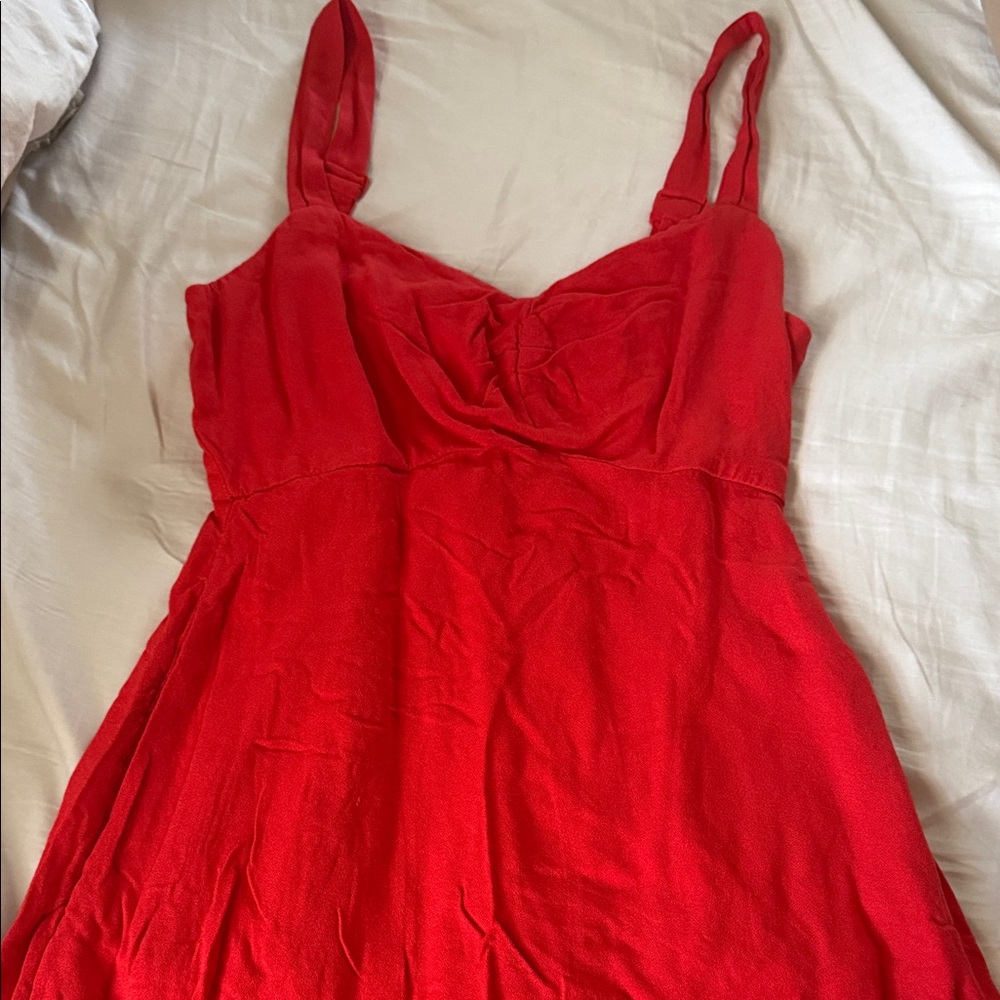 Red Sleeveless Dress